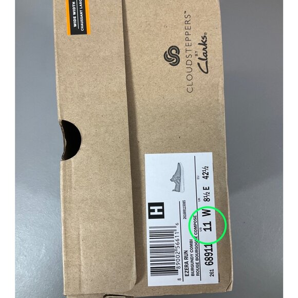 Clarks Ezera Run Women's Athletic Sneakers, Burgundy - Comfort & Style - Picture 11 of 12